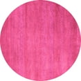 thumbnail image 1 of Ahgly Company Indoor Round Abstract Pink Modern Area Rugs, 7' Round, 1 of 4