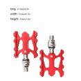 thumbnail image 4 of Greeniant Pedales de bicicleta Accesorios de bicicletas profesionales Plegable Aleación de aluminio Pedal de ciclismo Reemplazo Accesorio de Ciclismo Rojo, 4 of 6