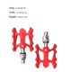 thumbnail image 5 of Greeniant Pedales de bicicleta Accesorios de bicicletas profesionales Plegable Aleación de aluminio Pedal de ciclismo Reemplazo Accesorio de Ciclismo Rojo, 5 of 6