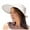 Beige, variant on Women's Wide Brim Sun Visor Hat with Bow, UV Protection Foldable Beach Hat, Lightweight Summer Hat for Travel, Golf, Outdoor Activities