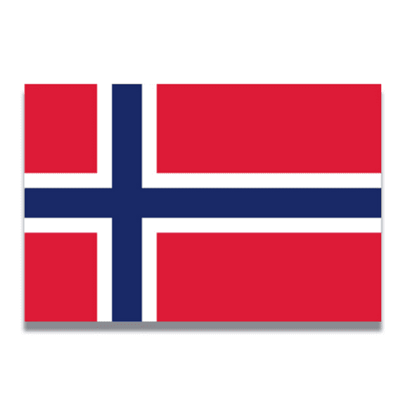 Magnet Me Up Norway Norwegian Flag Vinyl Automotive Magnet Decal, 4x6 Inches