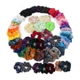 thumbnail image 2 of 60 Uds., zos para el cabello, bandas elásticas para el cabello de , bandas para el cabello, accesorios para el cabello coloridos elásticos Zulema Gomas para el pelo de terciopelo para mujer, 2 of 6