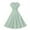 Green, variant on CALAFEBILA Women Midi Dress Temperament Print Sleeveless Crew Neck Down Waist Ladies Sundress Short Dress