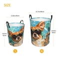 thumbnail image 2 of Lsque Funny Swimming Chihuahua pattern Laundry Hamper Basket, Tall Woven Rope Hamper Basket for Clothes, Lightweight Storage Basket, Collapsible Waterproof-Small, 2 of 8