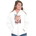 thumbnail image 4 of Olive Oyl Hashtag Woke Up Like This Zip Hoodie Sweatshirt Women Brisco Brands M, 4 of 6