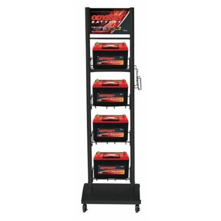Odyssey Battery 4-Battery Display Rack (1 Wide x 4 High)