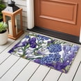 thumbnail image 4 of Spring Flowers Entryway Rug 2'x3'&nbsp; Non Slip Front Door Mats, Purple Hydrangea Orchid Floral Country Entrance Rugs Indoor Outdoor Carpet, Washable Floor Mats Small Area Rug for Bedroom Kitchen, 4 of 8