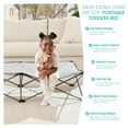 thumbnail image 5 of Regalo Extra Long My Cot Portable Toddler Bed, Folding Travel Cot for Kids, Gray, 5 of 11