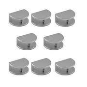 LICTOP 8 Pcs Bracket Holder Shelves Thickness Adjustable Bathroom Glass Clamp Support Clips for 0.2" to 0.31"Thick Glass