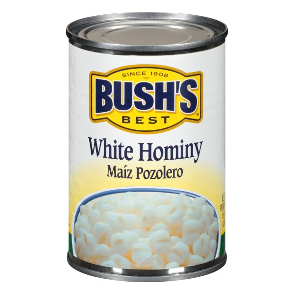 BUSH'S White Hominy, Maiz Pozolero, Canned Hominy, 15.5 oz Walmart