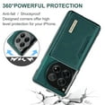 thumbnail image 5 of Feishell Case for OnePlus 12,Premium PU Leather Magnetic Detachable 2-In-1 Card Pocket Back Flip ID Credit Card Slots Kickstand Shockproof Business Slim Phone Case,Green, 5 of 10