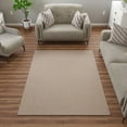 thumbnail image 3 of Ottomanson Non-Slip Area Rug for Living Room 5' x 6'6" Stain-Resistant Low Pile Floor Carpet, Beige, 3 of 8