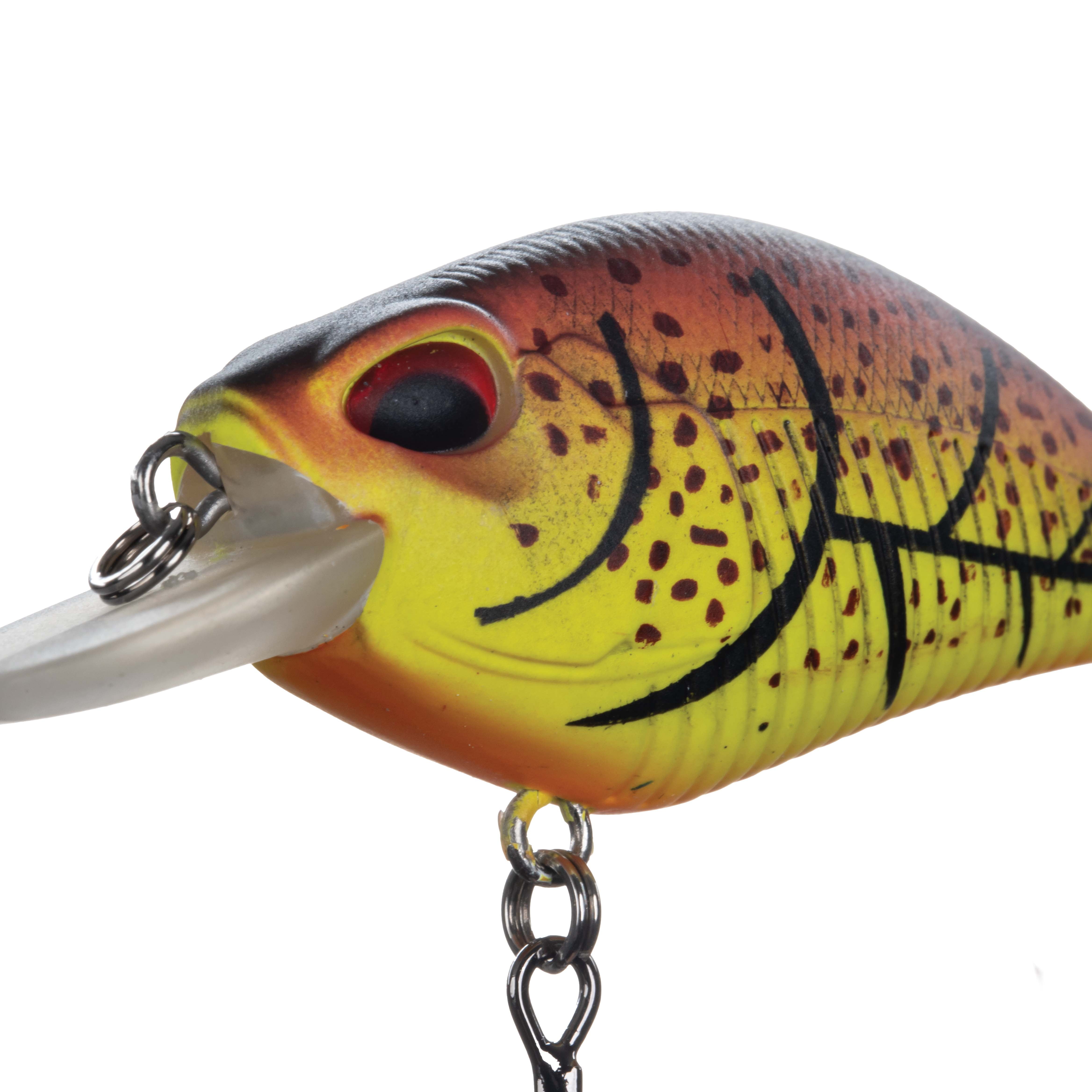 (2 pack) Ozark Trail Freshwater Crankbait Fishing Lure, Brown Craw, 1/3 oz