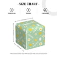 thumbnail image 4 of Lsque Easter with eggs and flowers Printed Tissue Box Cover Holder, Facial Paper Organizer Dispenser,Square with Bottom Belt, PVC Leather Decorative Organizer, 4 of 7
