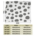 thumbnail image 5 of Gray Leopard Texture Throw Blanket, Anti-Pilling Ultra-Soft Micro Fleece Cover Blanket for Bed Sofa, for All Seasons, 40"x30", 5 of 9