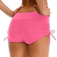 thumbnail image 5 of Laipiong Women's Swim Shorts High Waisted Solid Color Drawstring Slim Fit Lace Up Swimming Trunks Fitness Casual Beach Swimwear Hot Pants, 5 of 6