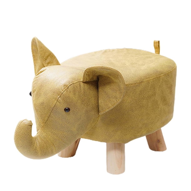 Reposapiés con forma de animal, reposapiés con patas de madera, bonito y multifuncional. amarillo
