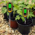thumbnail image 4 of Brillar Probadores de suelo Probador de humedad de pH del suelo Temperatura de luz 4 en 1 Medidor de humedad del suelo de pH Probador electrónico de suelo para plantas de jardín Amarillo, 4 of 5