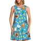 thumbnail image 1 of Easygdp Rooster And Chickens para Vestido Transpirable de Mujer, Vestido Suelto de Manga Corta con Pliegues y Bolsillos para el Verano, 1 of 7