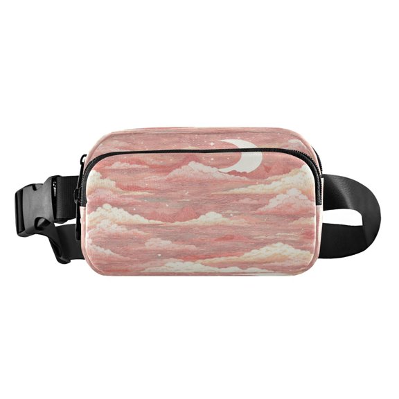 Fanny Pack Fashion Waist Packs Women's Waist Packs Men's Waist Packs Youth's Waist Packs Mobile Wallet Travel Shopping Running Hiking Fanny Pack Cartoon Pink Cloud