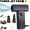 Black, variant on Portable Handheld Fan w/ LED Light, 130000RPM Turbo Dry Mini Air Blower Violent Fan Super Turbofan Brushless Motor Rechargeable, Black