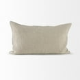 thumbnail image 4 of HomeRoots 392285 Plaid Pattern Lumbar Throw Pillow Cover, Beige & Black, 4 of 5
