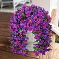 thumbnail image 1 of Artificial Bougainvillea Wall Hangings Artificial Flower Ceiling Decorations Wedding Hall Wall Decorations Silk Flower Hanging Baskets Rattan, 1 of 6