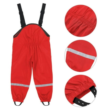 

Mittory Unisex Children s Rain Dungarees Windproof and Waterproof Mud Trousers