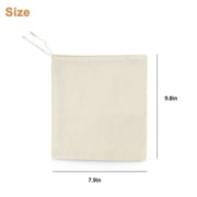EEEkit 3pcs Nut Milk Bags, Reusable Fine Mesh Cheesecloth Bags, Almond Milk Strainers for Soy Yogurt Cold Brew Coffee Tea Juice, Beige