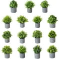 thumbnail image 3 of SPRING PARK Artificial Grass Potted Plants Bonsai Home Garden Wedding Decor Nordic Style, 3 of 7