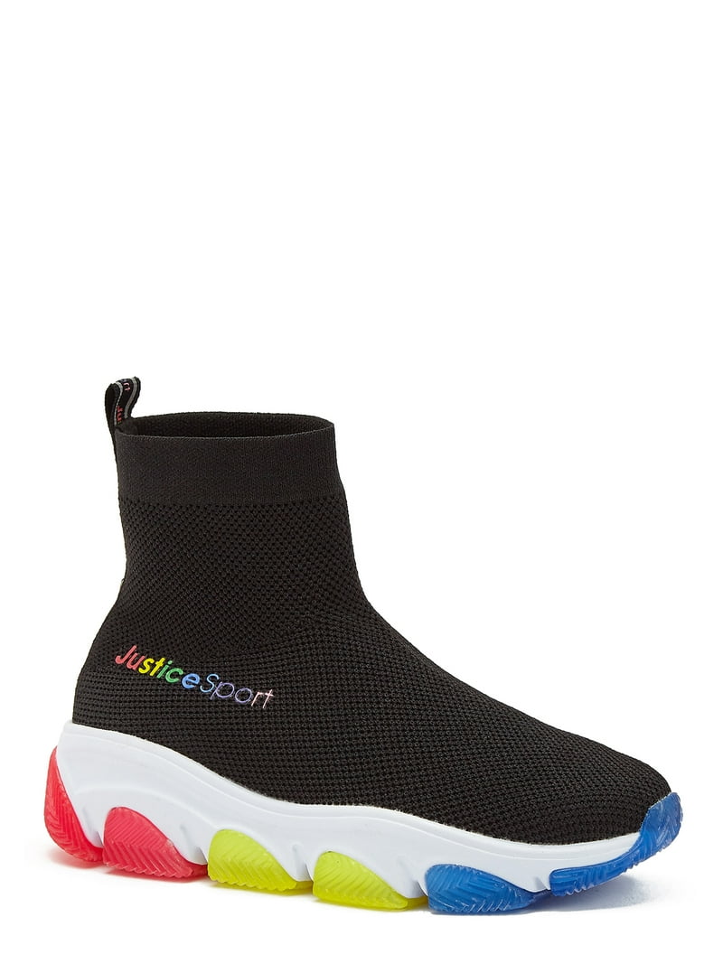 kvarter Nysgerrighed forbandelse Justice Little Girl & Big Girl Socktop Sneaker, Sizes 13-6 - Walmart.com