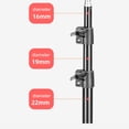 thumbnail image 4 of Tignapoo Adjustable Aluminum Alloy Tripod Stand for Projector, Camera, and Phone with 1/4" Thread, Black, Extends up to 2.1M, Lightweight and Portable, 4 of 6