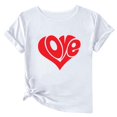 thumbnail image 1 of Camisetas de Manga Corta para Mujeres, Camiseta de Cuello Redondo Impresa de Moda, Primavera Y Verano Casual, 1 of 1