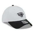 thumbnail image 3 of Men's New Era  White/Black Jacksonville Jaguars 2025 NFL Training Camp 39THIRTY Flex Hat, 3 of 5