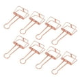 thumbnail image 3 of 30 clips de alambre de 5 cm de ancho, huecos, de metal resistente, de amplia aplicación, para el hogar, la oficina y la escuela, color oro rosa., 3 of 14