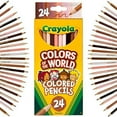 thumbnail image 2 of Crayola Colored Pencils 6 Pack, 24 Count, Colors of the World, Skin Tone Colored Pencils, Beginners, 2 of 10