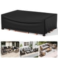 thumbnail image 5 of Agricasst Patio Furniture Cover, Rectangular Outdoor Furniture Covers with 4 Adjustable Buckles,Waterproof UV Resistant Outside Table Chair Sofa Cover,420D Protective Cover for Garden,128x84x28Inch, 5 of 12