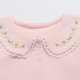 thumbnail image 3 of Cowsor Toddler Baby Girl Fall Clothes Perter Pan Collar Solid Long Sleeve T-Shirt Pullover Shirts Top Outfit, 3 of 5