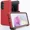 Red, variant on Starshop Samsung Galaxy A26 5G Case Phone Cover Shockproof Holster With Glass Screen - Orange