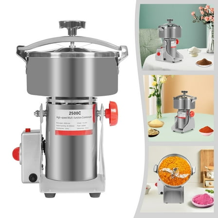 2500g Commercial Grinder Countertop Electric Grain Mill Grinder Dry Grain Mill Grinding Machine 110V
