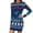 Blue, variant on Fiaer Christmas Sweater Dress for Women Plus Size Trendy Xmas Knitted Slim Fit Cute Funny Graphic Long Sleeve Xmas Tops Red XL
