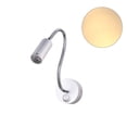 thumbnail image 2 of Soumake 3W Flexible Hose LED Wall Lamp Bedroom Bedside Hotel Reading Adjustable Light, 2 of 8