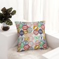 thumbnail image 6 of Yiaed Travel Stamp Print Pillow Covers Super Soft Decorative Square Throw Pillow Covers Case Cushion Covers for Sofa Couch Bedroom Car Decor（No pillow core）-18"x18", 6 of 7