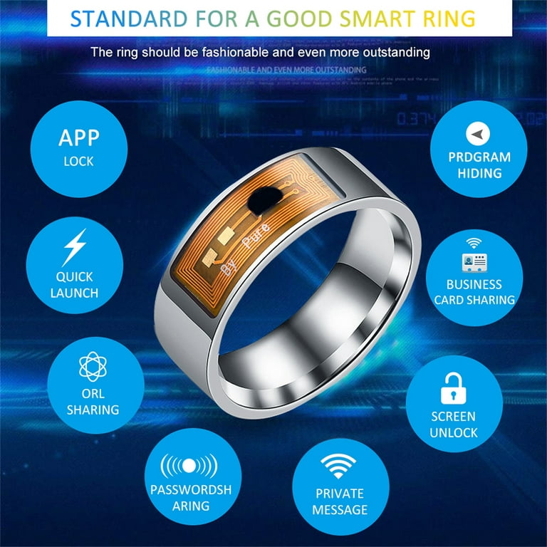 NFC Smart Ring Multifunctional Waterof Intelligent Magic Smart Wear Finger  Digital Ring For Android Windows NFC Mobil 