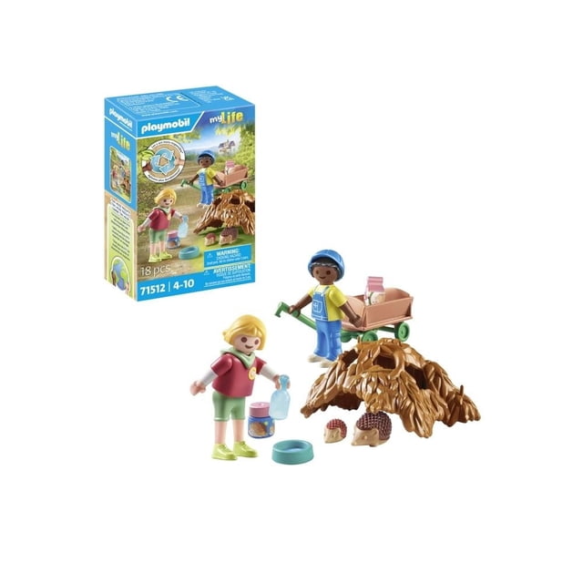 Set de juego Playmobil Cuidados de la familia de erizos