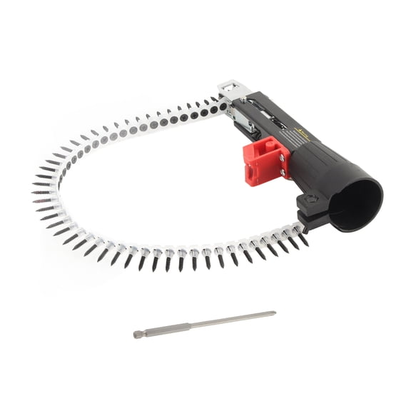 Nail Gun Chain, Durability Metal Drill Chain Attachment, Screwdriver Head Chain Head Rack For Nail Gun Electric Drill