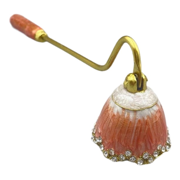 Apagavelas con mecha y tapa para apagar velas, accesorio clásico con mango largo Rosa