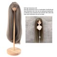 thumbnail image 3 of 1/4 Straight Bang Doll  For 18.5-21cm Head Circumference, High Temperature Silk, Easy To Use, Suitable For Different Doll Sizes, 3 of 8
