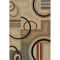 thumbnail image 1 of Infinity Home 547826 Barclay Arcs et Formes 6 Pi 7 Po x 9 Pi 6 Po Tapis Rectangulaire Ivoire, 1 of 1