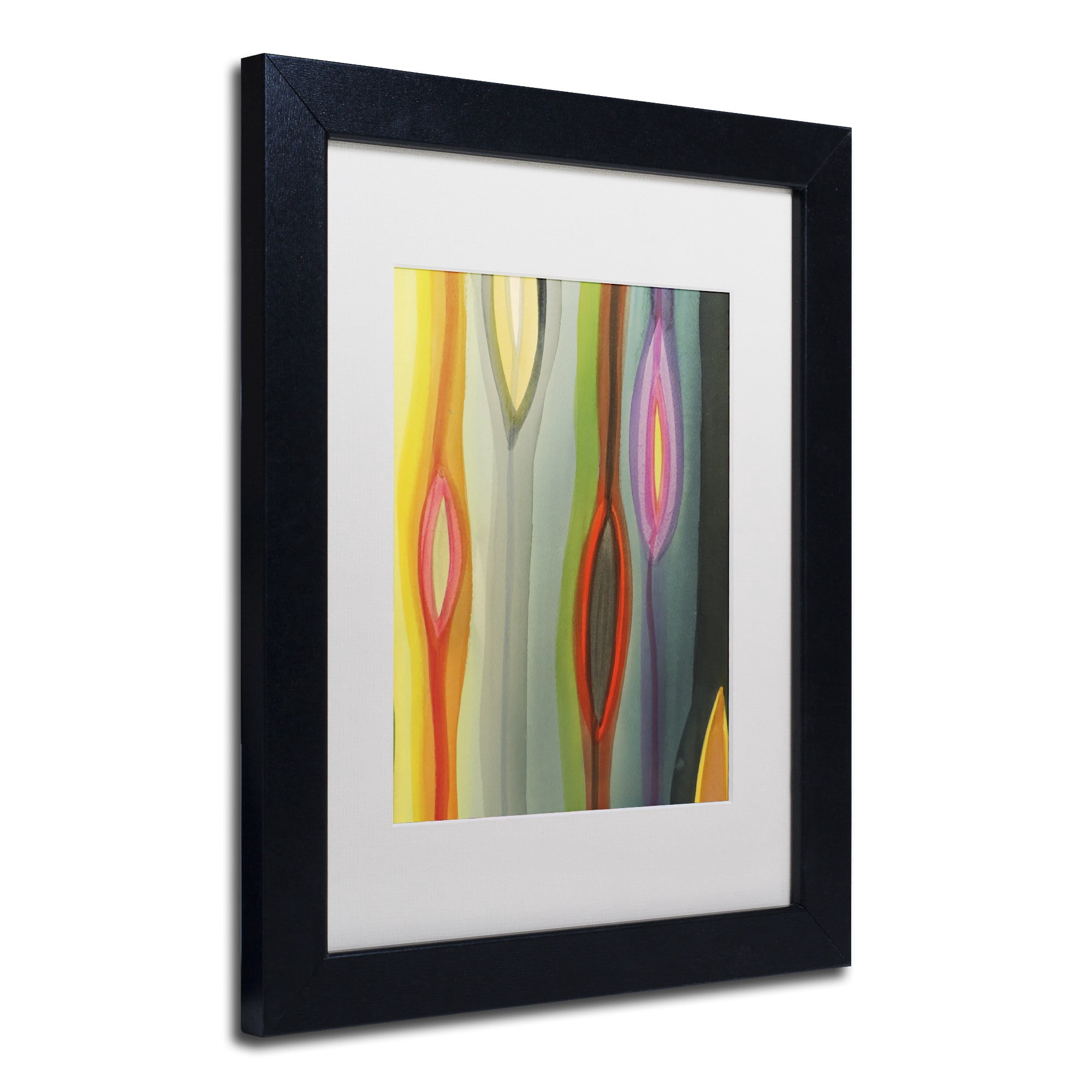 Trademark Fine Art "Hiatus II" Canvas Art by Sylvie Demers, White Matte, Black Frame
